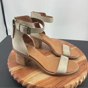 ZODIAC Ilsa City Sandals ankle strap Sz 8.5 leather